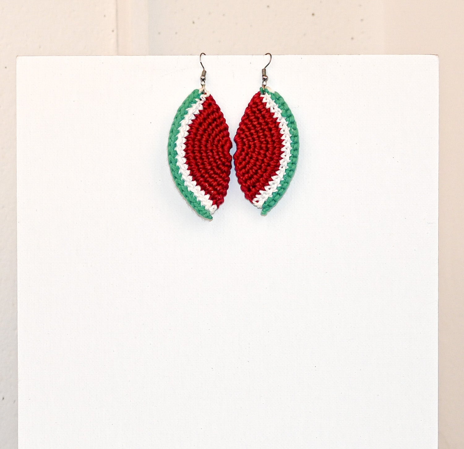 Melon slice earring