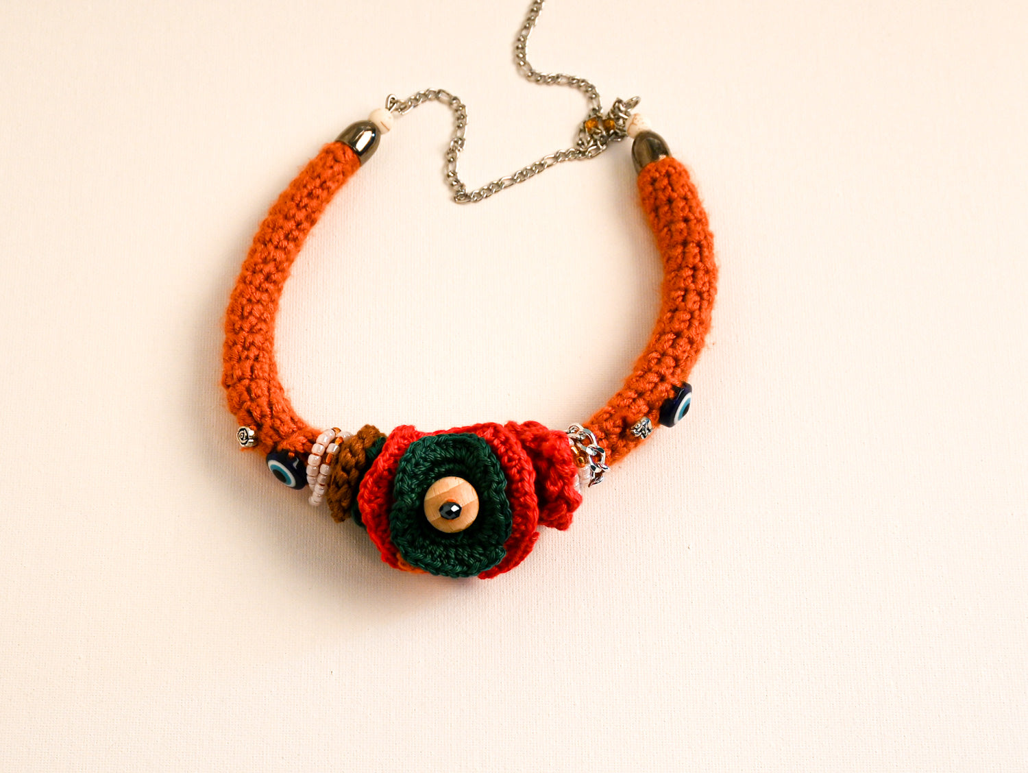 Crocheted cord necklace - image 3