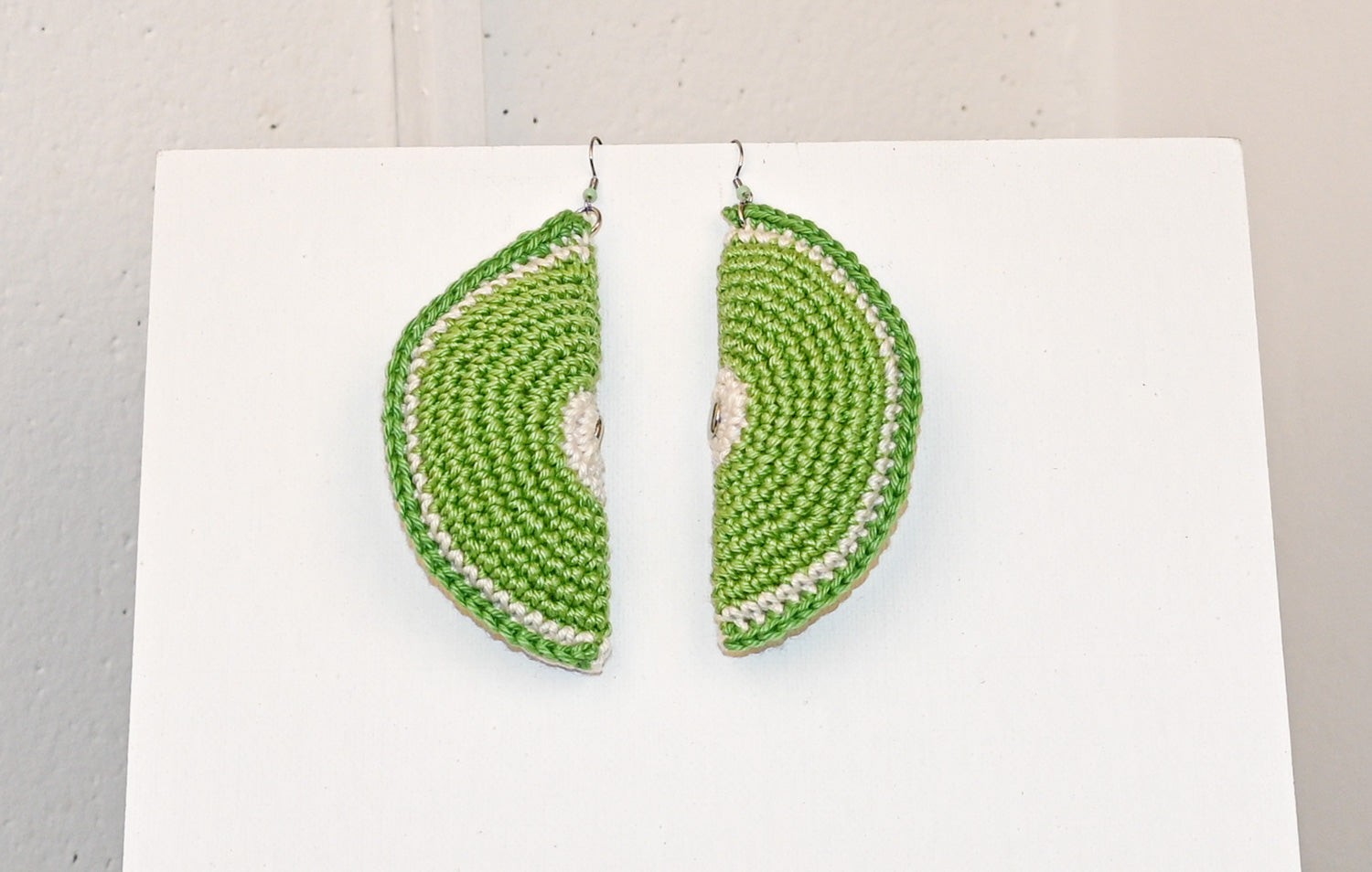 Lime slice earring
