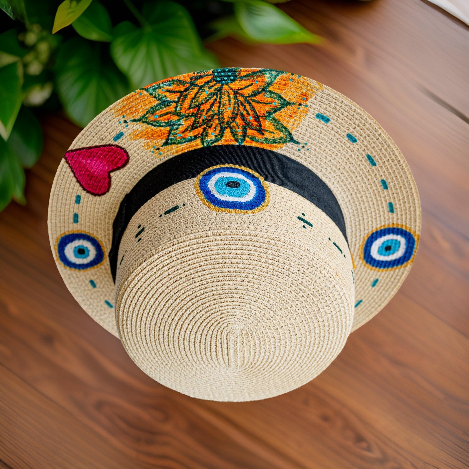 Evil eye sun hat - image 4