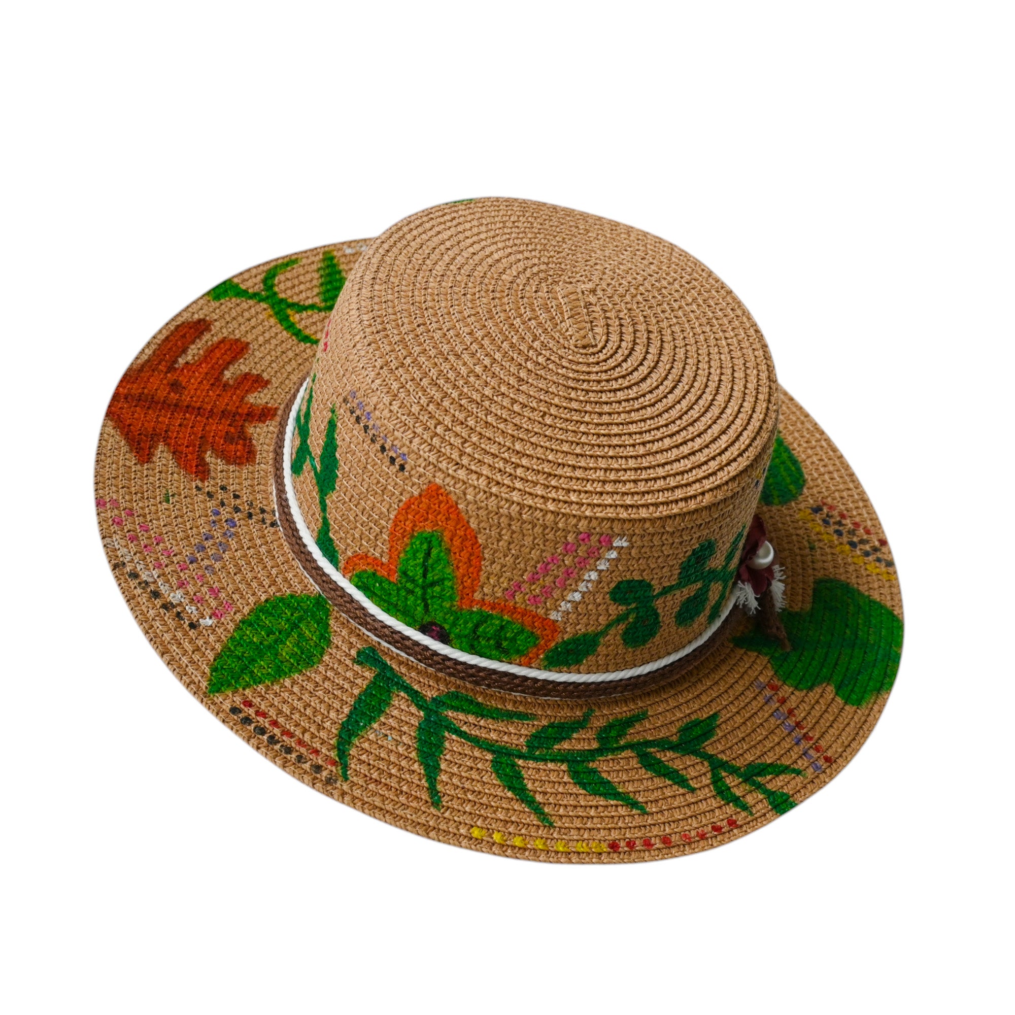 Vibrant painted hat