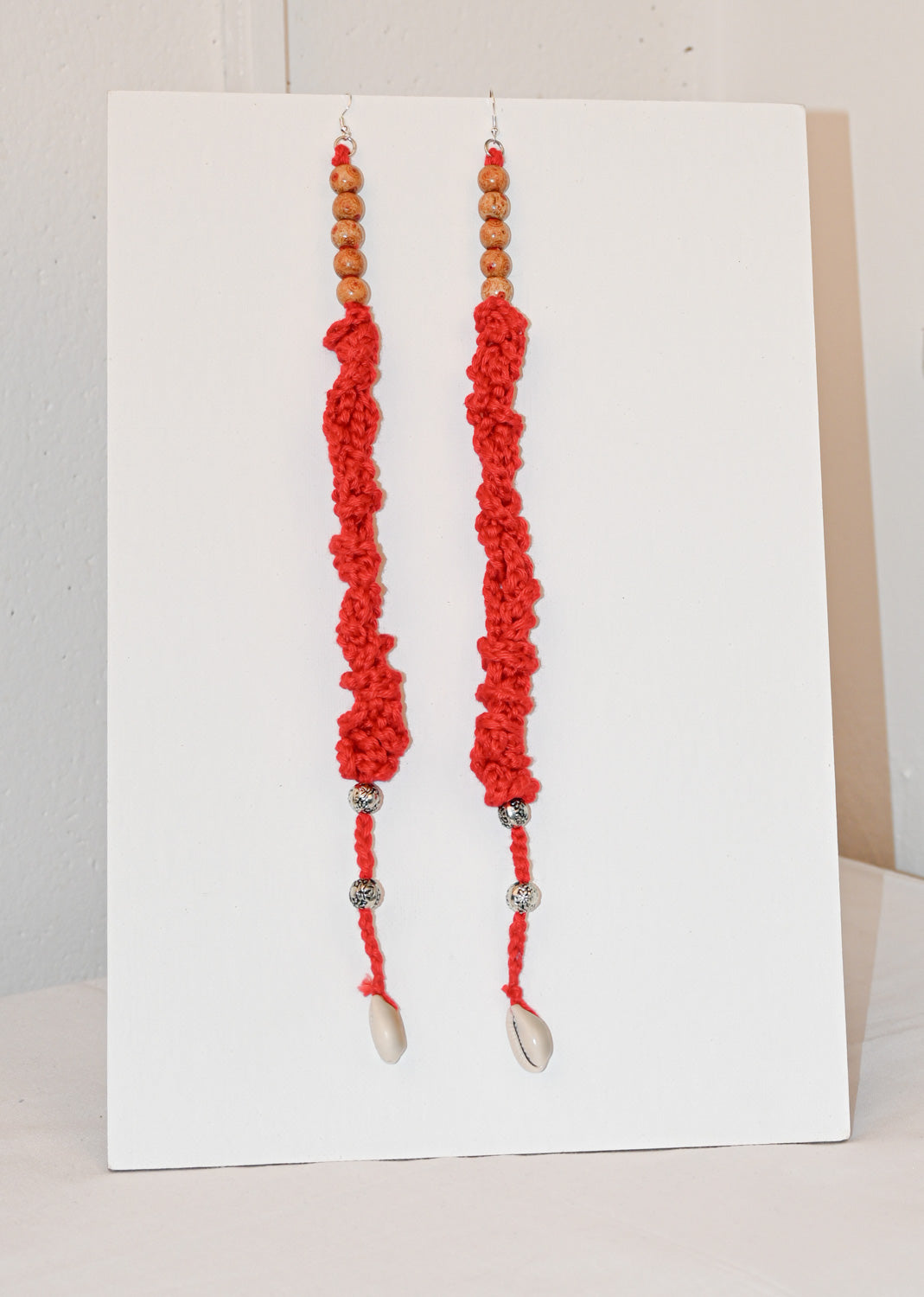 Boho  Red Earring - image 4