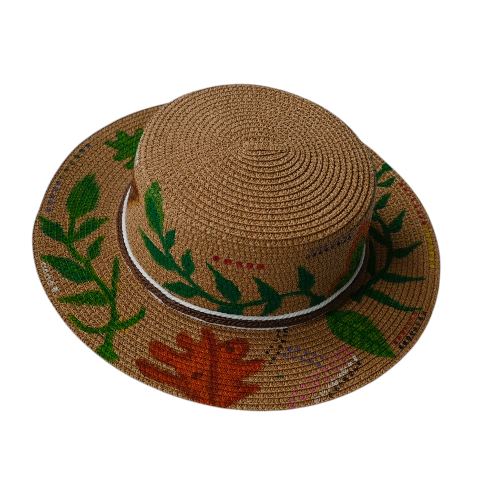 Vibrant painted hat - image 3