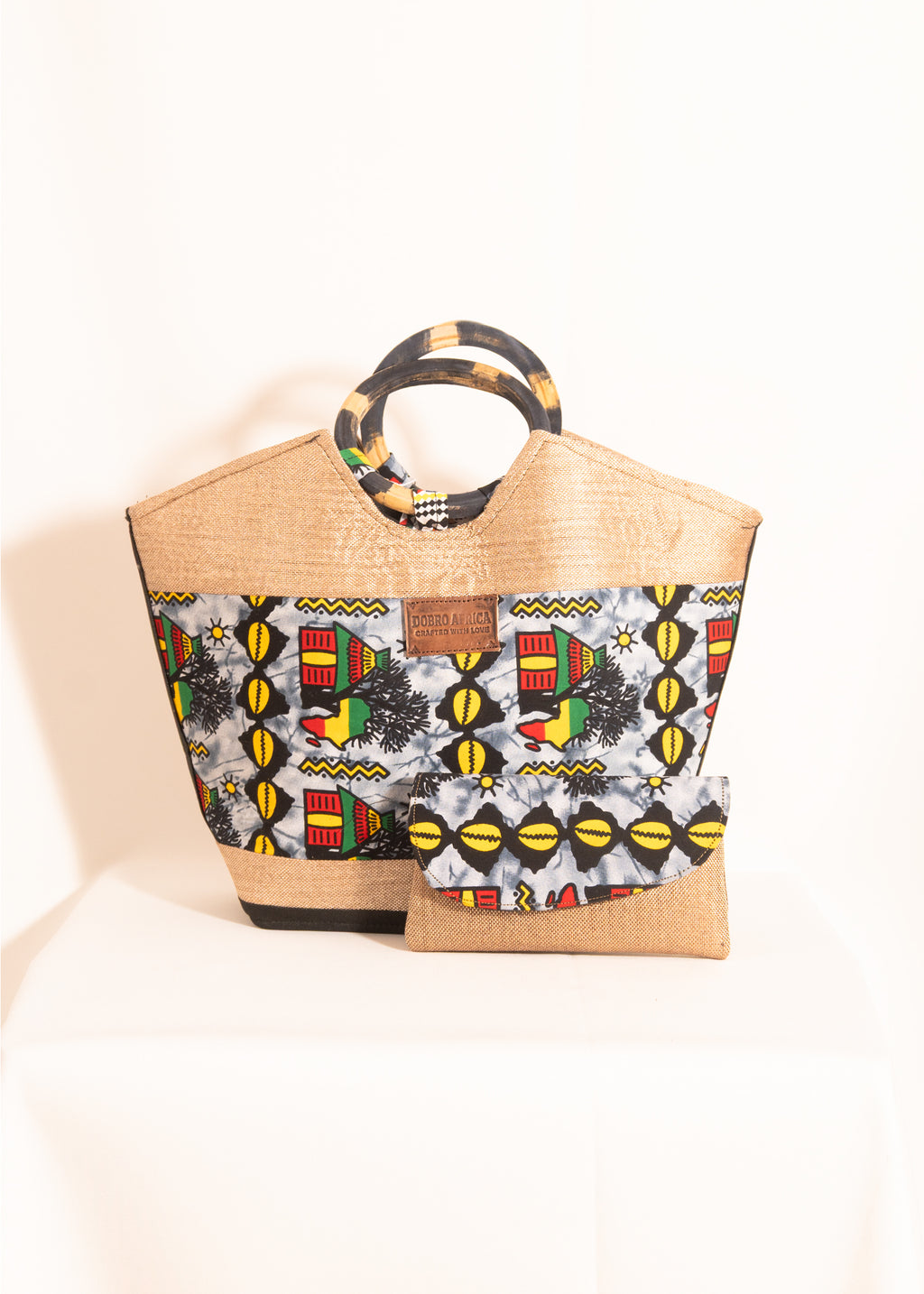 Kitenge Fabric Handbag Set