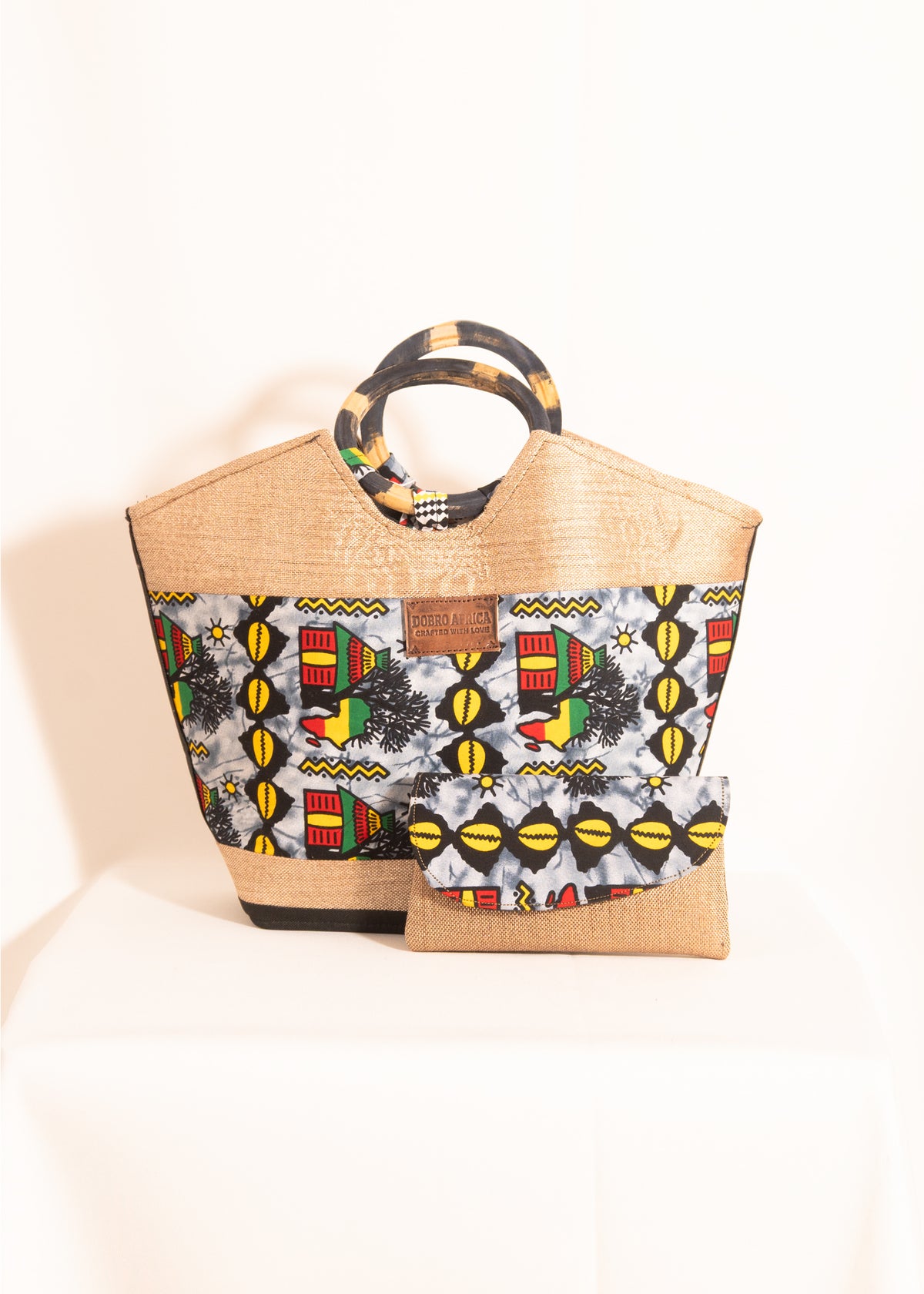 Kitenge Fabric Handbag Set