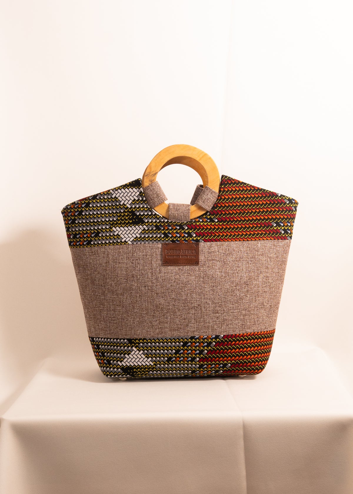 Earthtone Ring Handle Bag