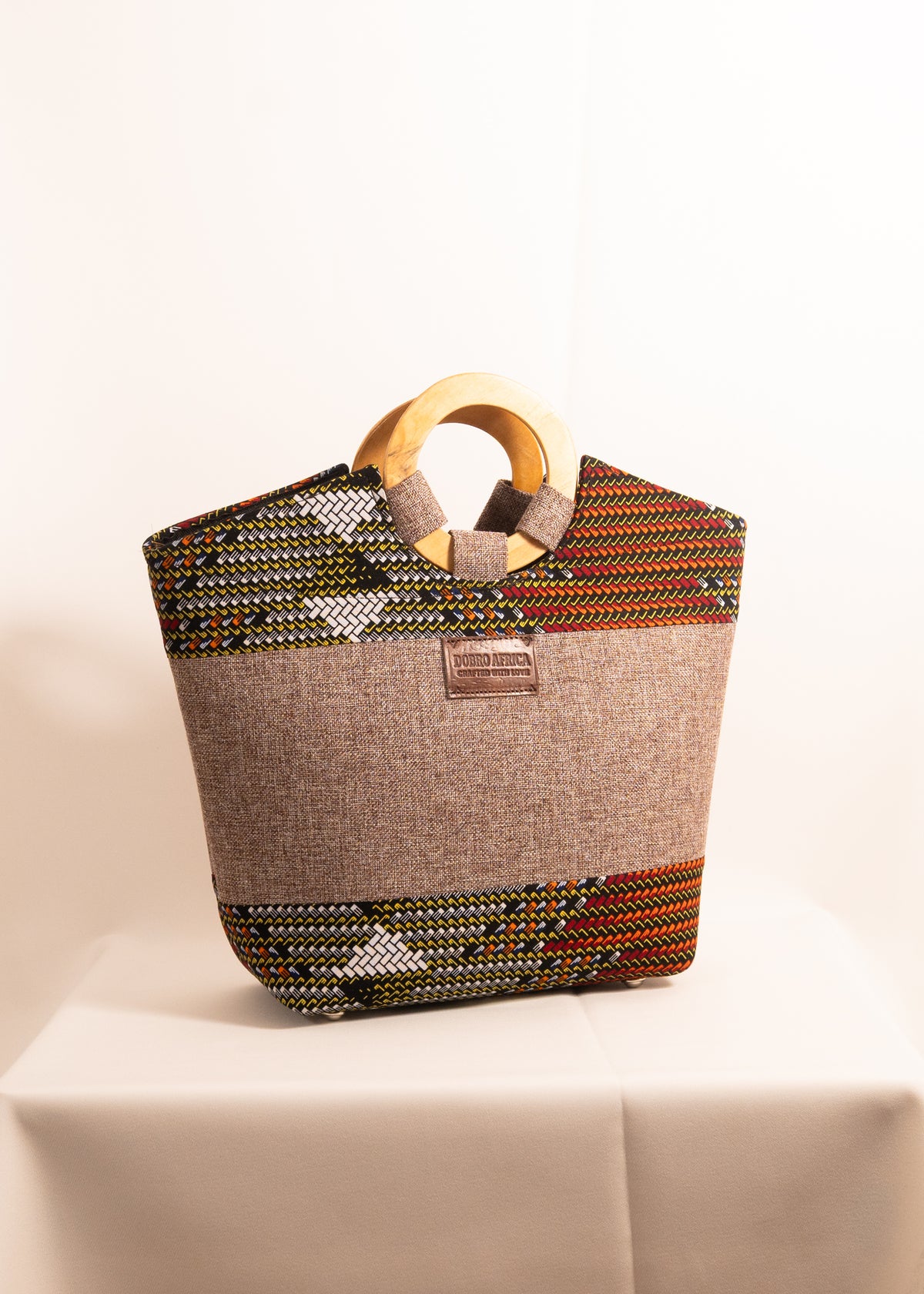 Earthtone Ring Handle Bag
