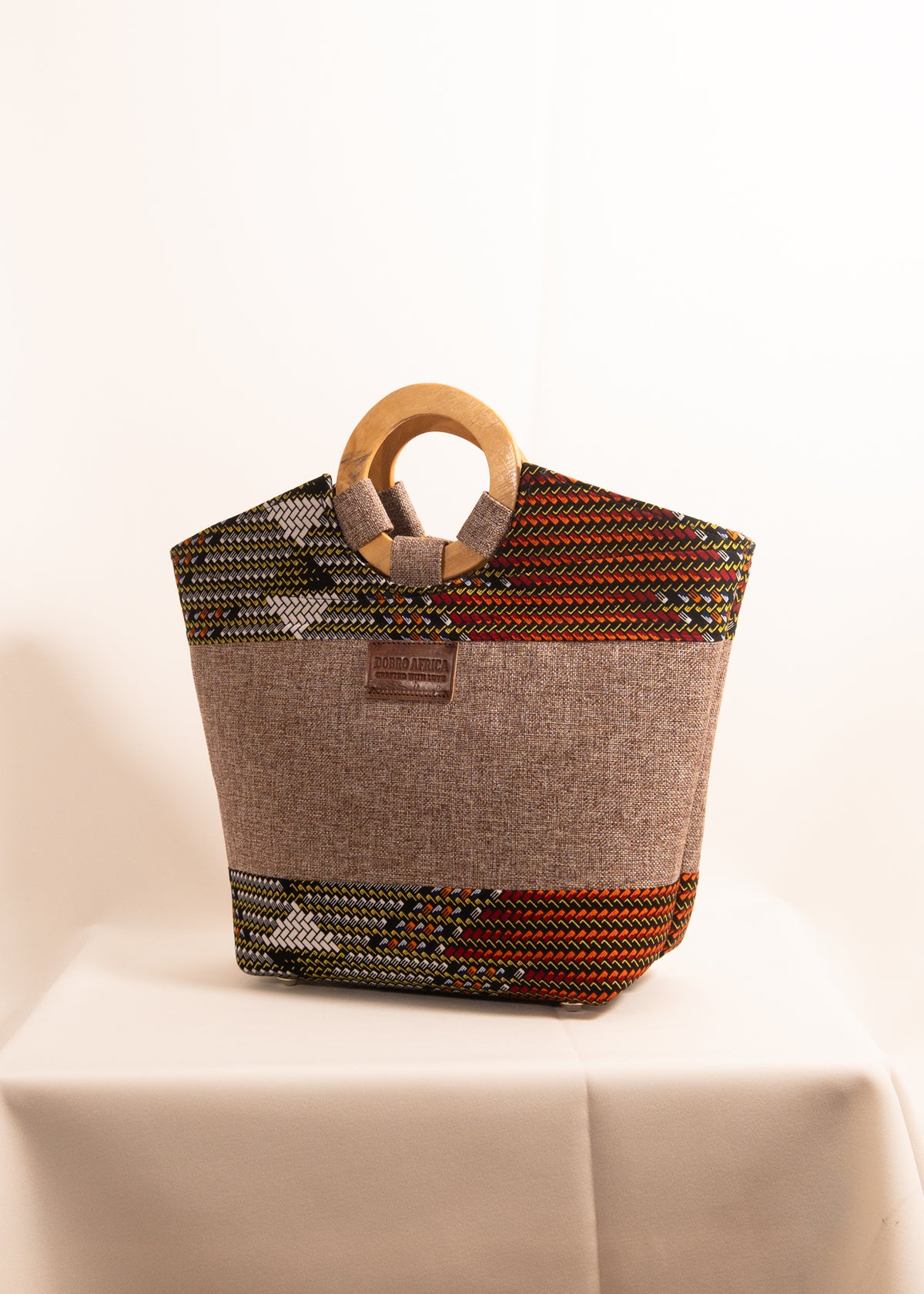 Earthtone Ring Handle Bag