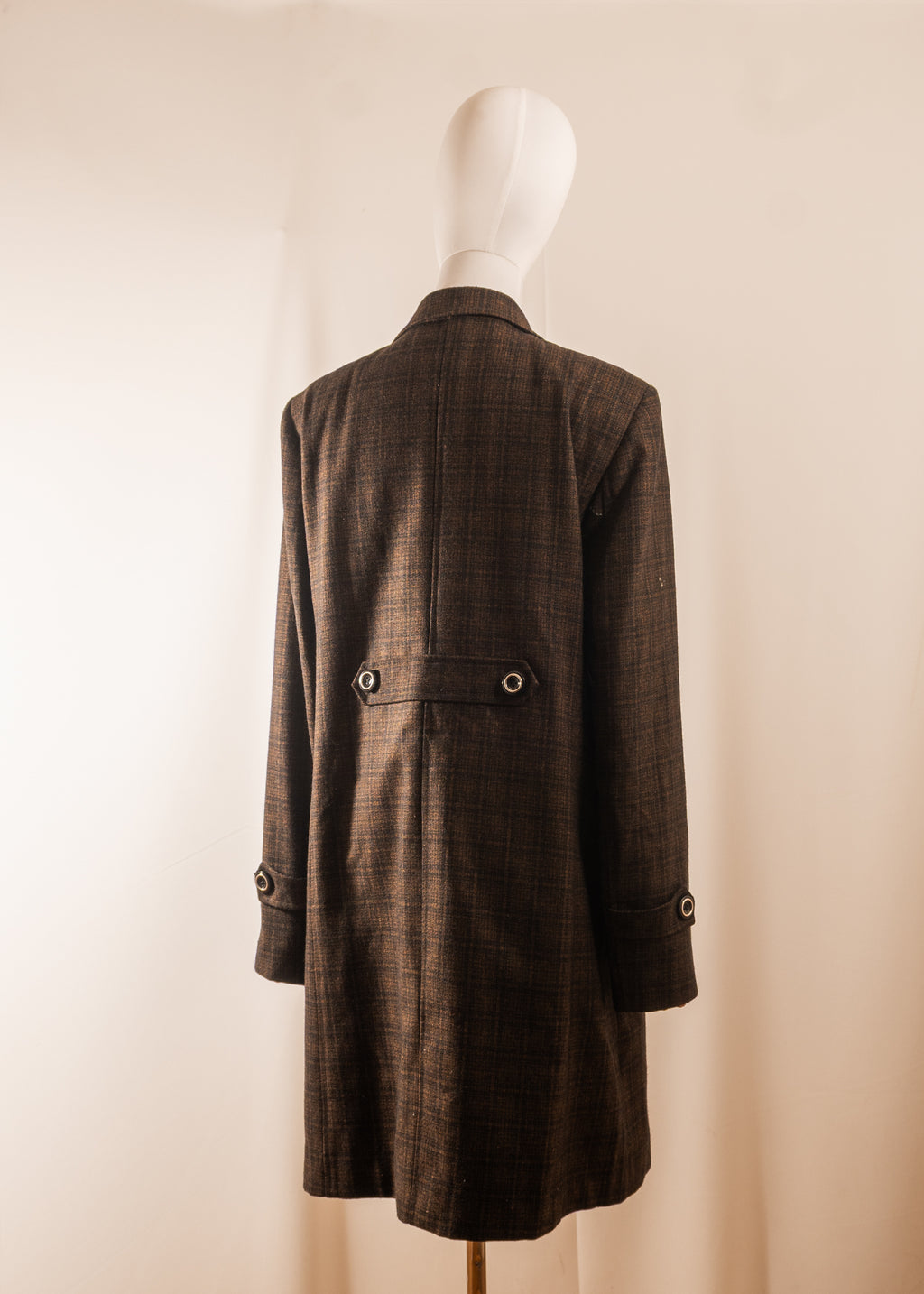 Hand-Embroidered Brown Coat