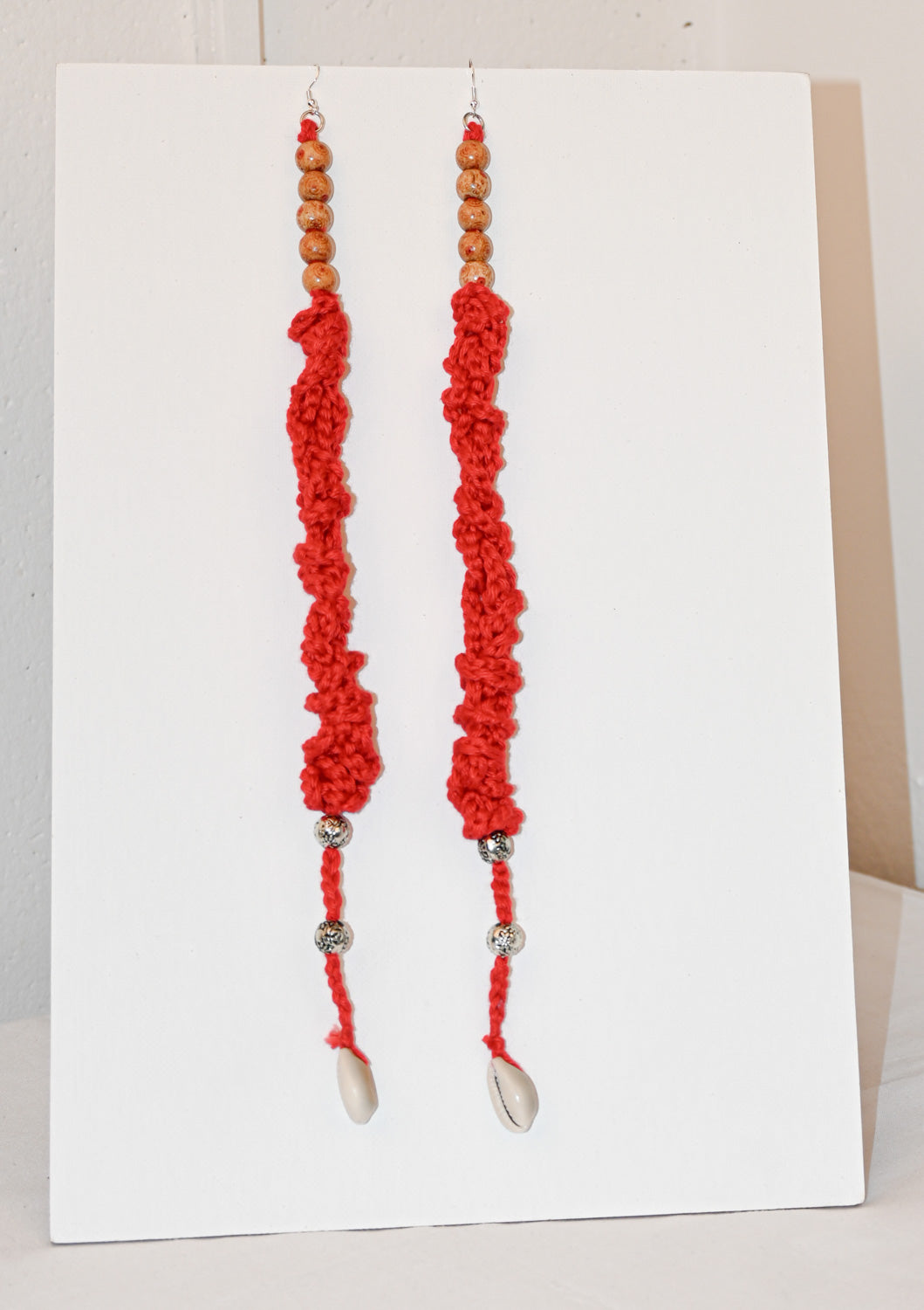 Boho  Red Earring - image 3