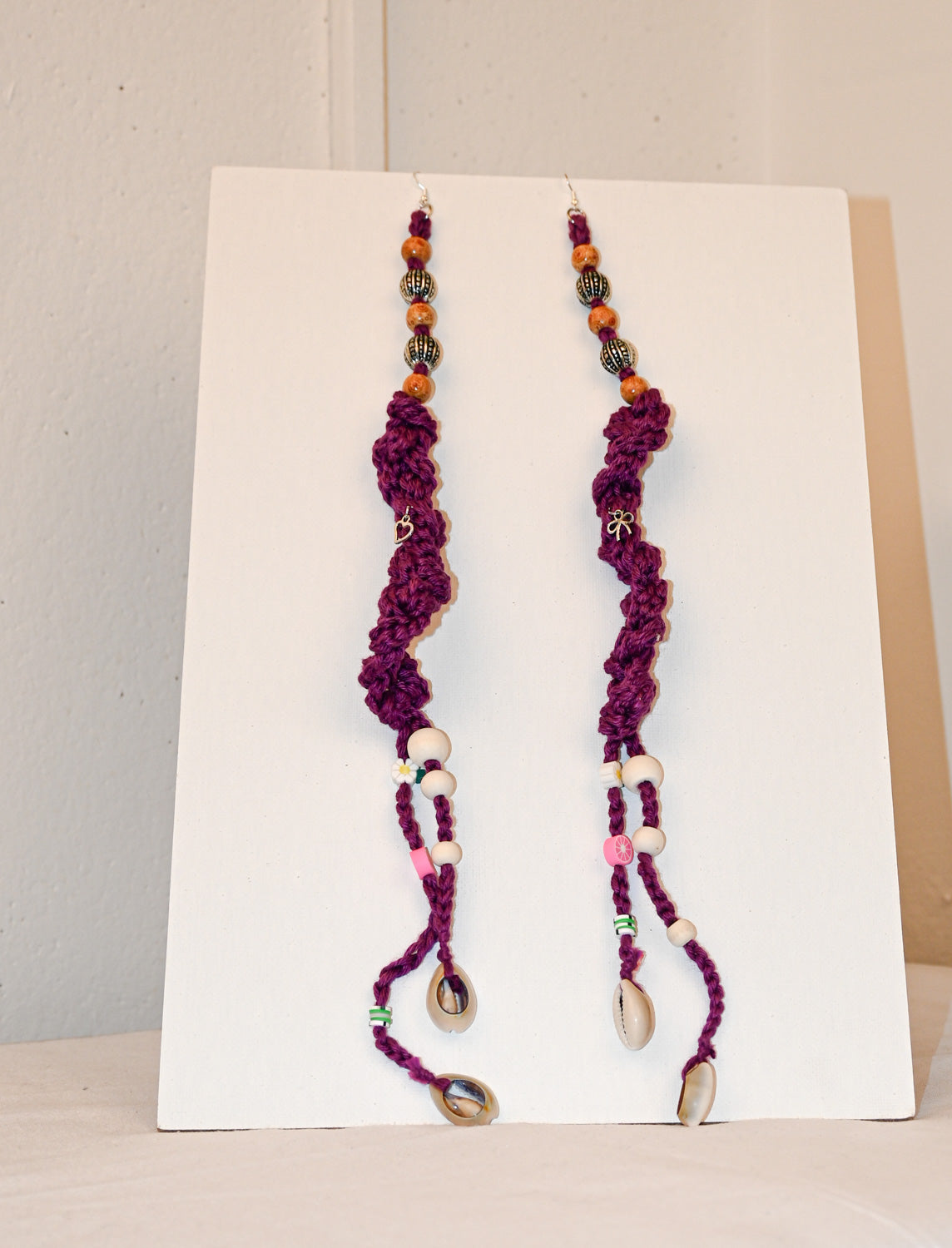 Long Purple earring - image 4