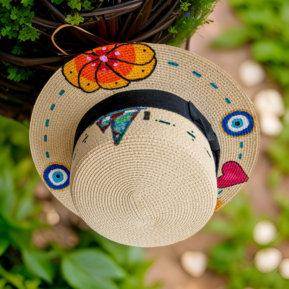 Evil eye sun hat - image 2